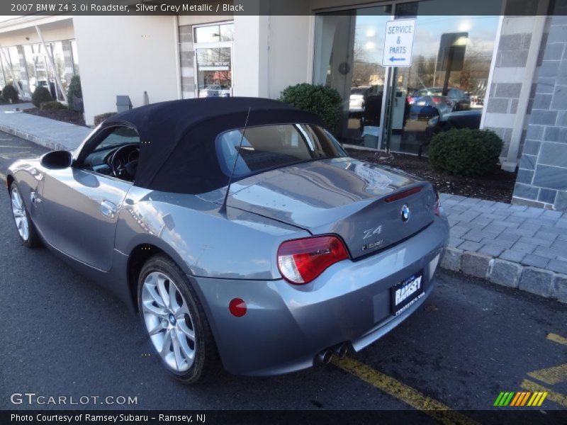 Silver Grey Metallic / Black 2007 BMW Z4 3.0i Roadster