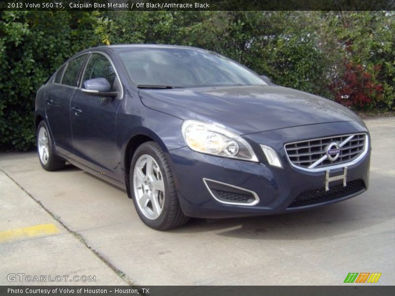 Caspian Blue Metallic / Off Black/Anthracite Black 2012 Volvo S60 T5