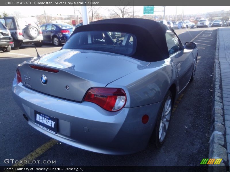 Silver Grey Metallic / Black 2007 BMW Z4 3.0i Roadster