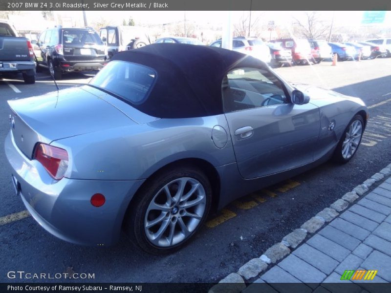 Silver Grey Metallic / Black 2007 BMW Z4 3.0i Roadster