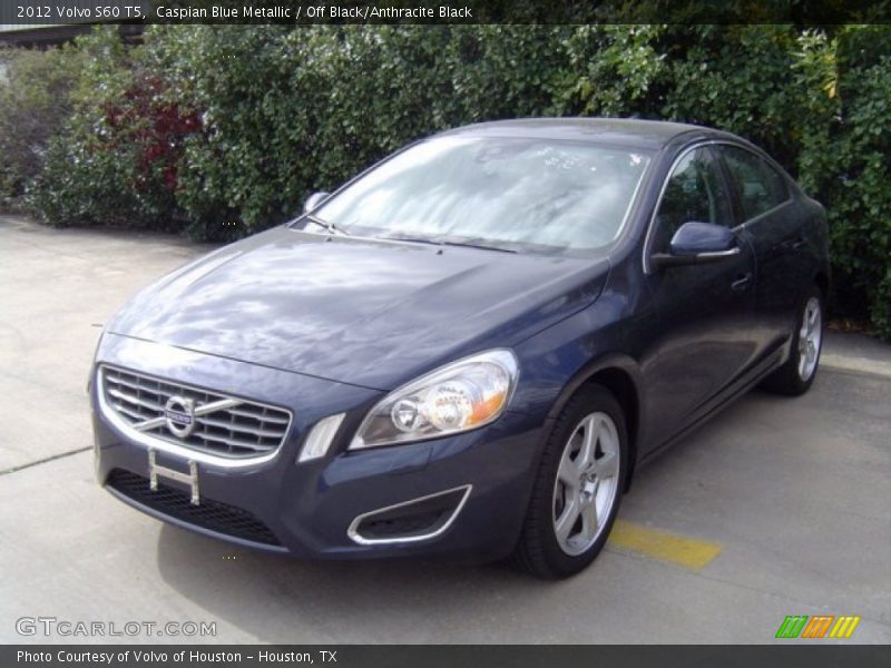 Caspian Blue Metallic / Off Black/Anthracite Black 2012 Volvo S60 T5