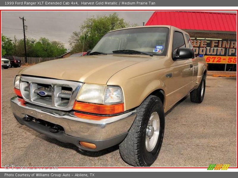 Harvest Gold Metallic / Medium Prairie Tan 1999 Ford Ranger XLT Extended Cab 4x4