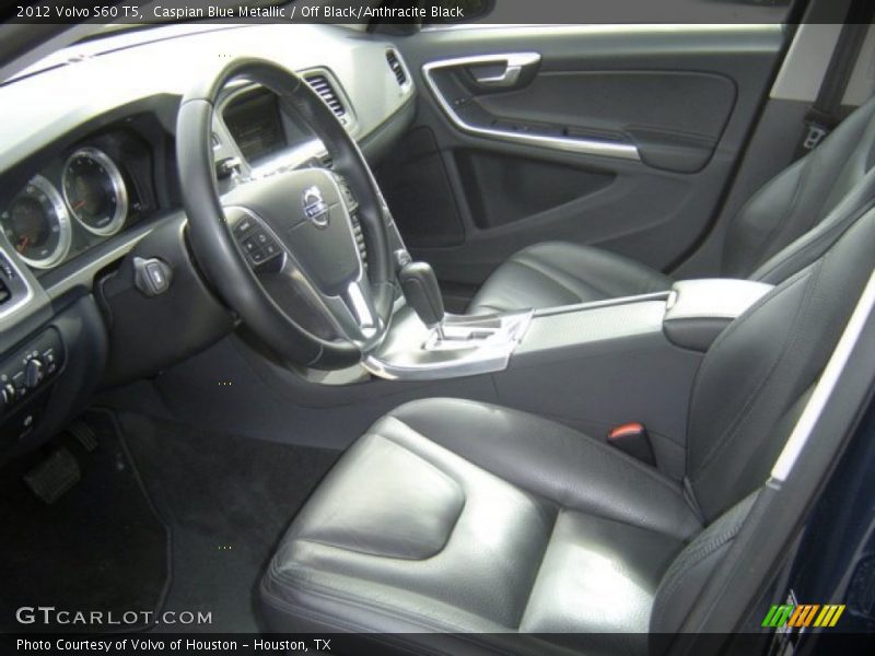 Caspian Blue Metallic / Off Black/Anthracite Black 2012 Volvo S60 T5