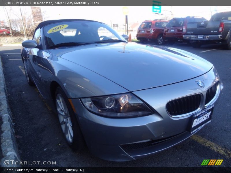 Silver Grey Metallic / Black 2007 BMW Z4 3.0i Roadster