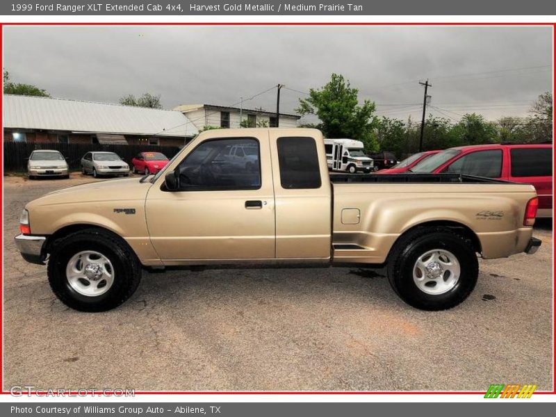 Harvest Gold Metallic / Medium Prairie Tan 1999 Ford Ranger XLT Extended Cab 4x4