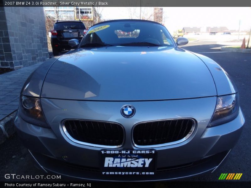 Silver Grey Metallic / Black 2007 BMW Z4 3.0i Roadster