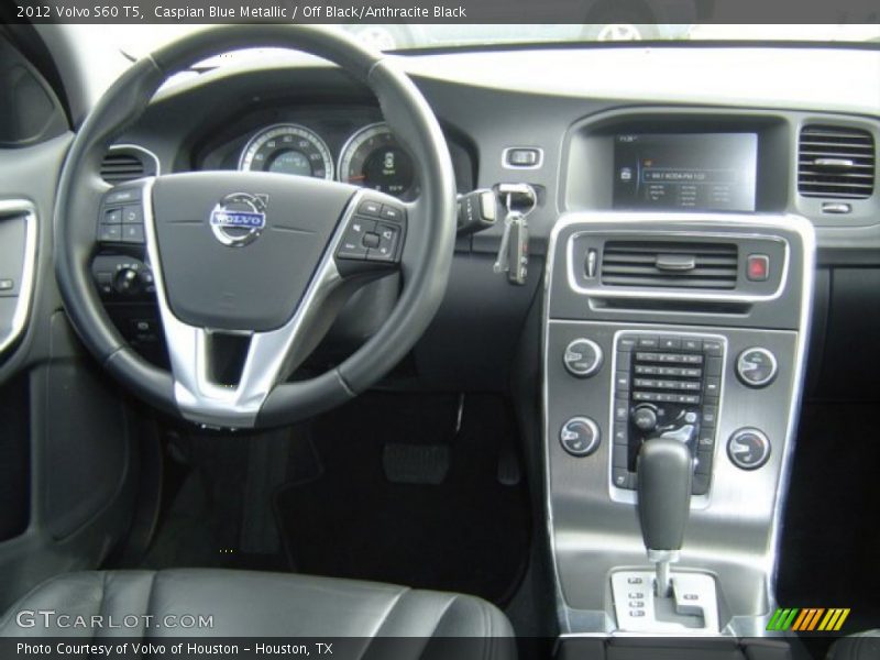 Caspian Blue Metallic / Off Black/Anthracite Black 2012 Volvo S60 T5