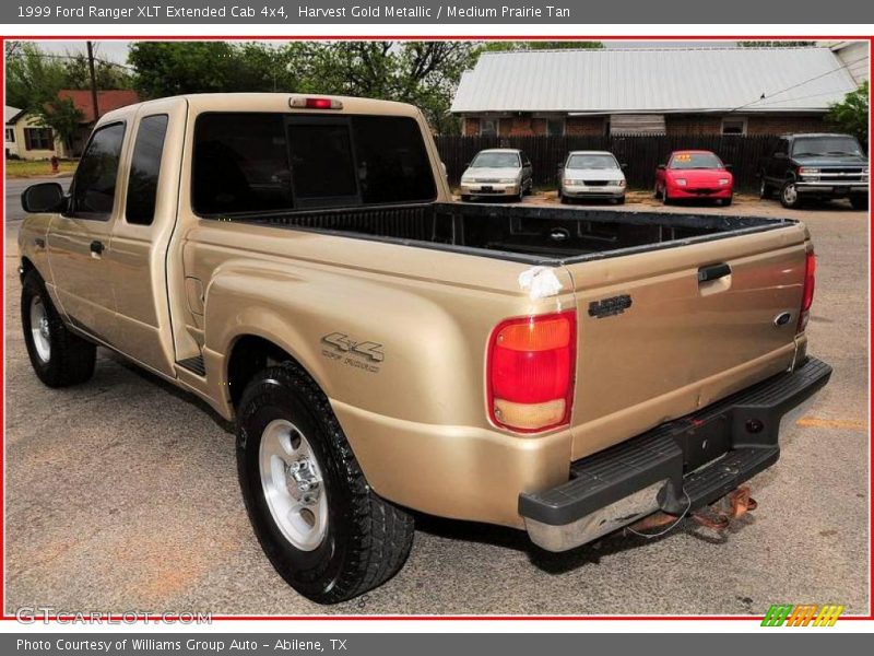 Harvest Gold Metallic / Medium Prairie Tan 1999 Ford Ranger XLT Extended Cab 4x4