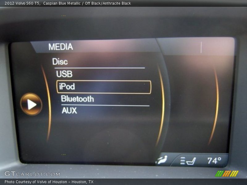 Caspian Blue Metallic / Off Black/Anthracite Black 2012 Volvo S60 T5
