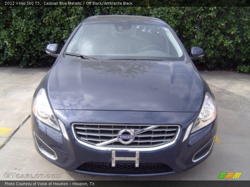 Caspian Blue Metallic / Off Black/Anthracite Black 2012 Volvo S60 T5