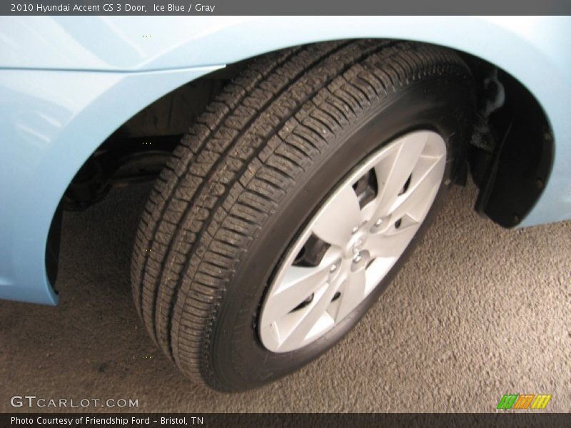 Ice Blue / Gray 2010 Hyundai Accent GS 3 Door