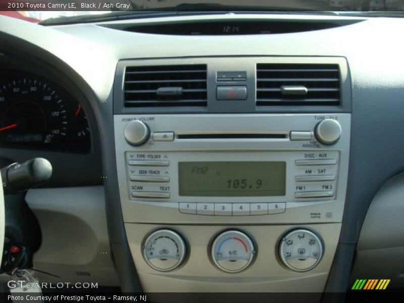 Black / Ash Gray 2010 Toyota Camry LE
