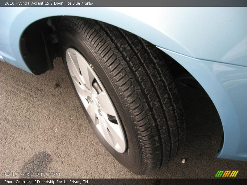 Ice Blue / Gray 2010 Hyundai Accent GS 3 Door