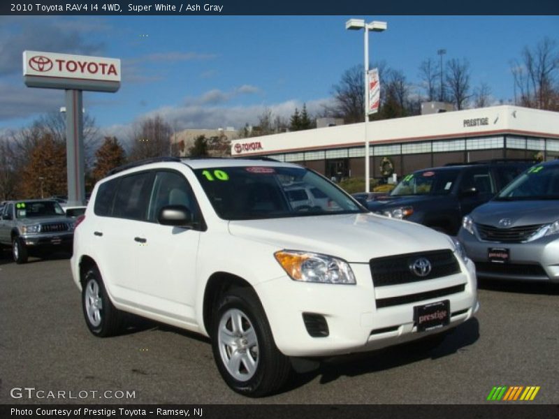 Super White / Ash Gray 2010 Toyota RAV4 I4 4WD