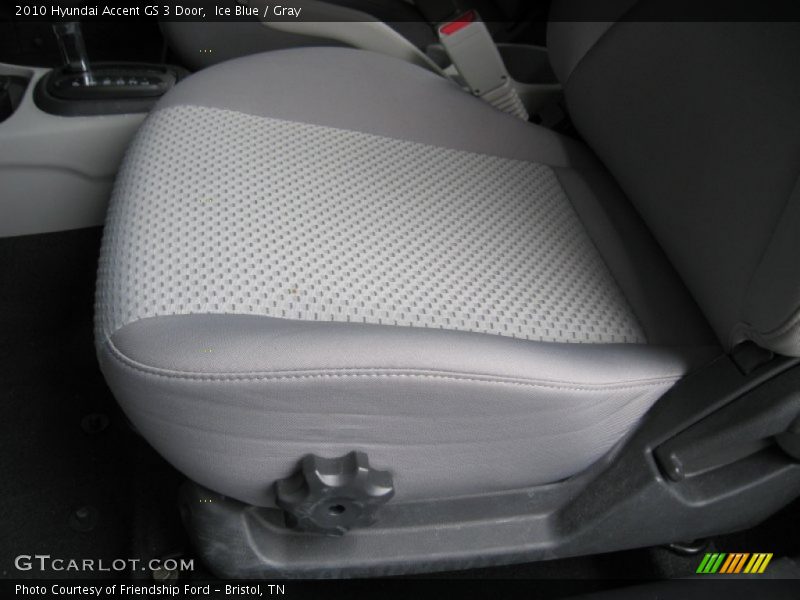 Ice Blue / Gray 2010 Hyundai Accent GS 3 Door