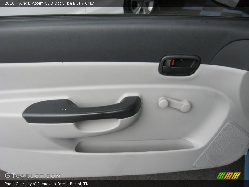 Ice Blue / Gray 2010 Hyundai Accent GS 3 Door