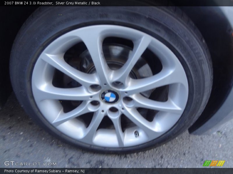 Silver Grey Metallic / Black 2007 BMW Z4 3.0i Roadster