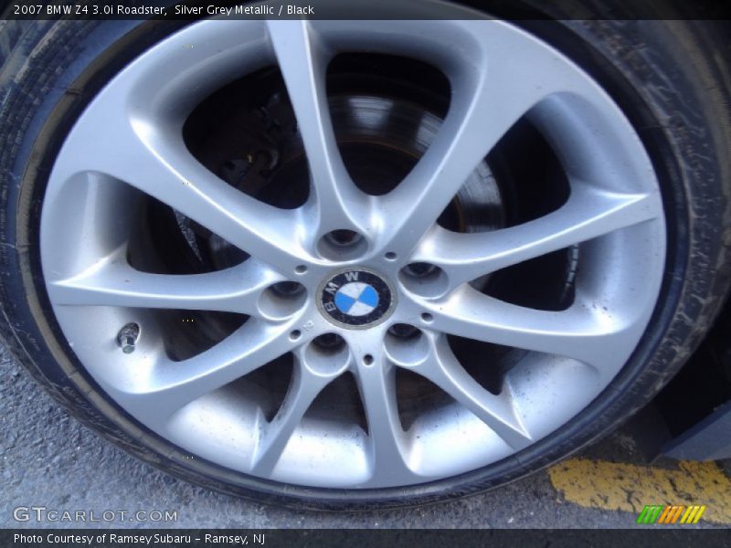 Silver Grey Metallic / Black 2007 BMW Z4 3.0i Roadster