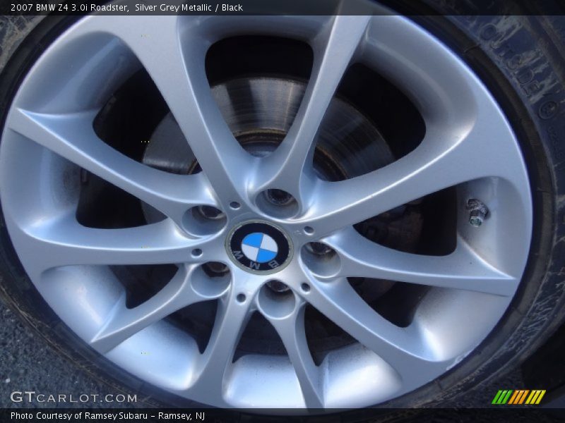 Silver Grey Metallic / Black 2007 BMW Z4 3.0i Roadster