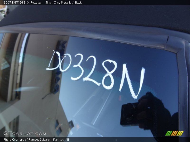 Silver Grey Metallic / Black 2007 BMW Z4 3.0i Roadster