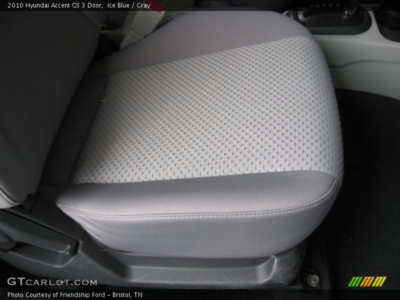 Ice Blue / Gray 2010 Hyundai Accent GS 3 Door
