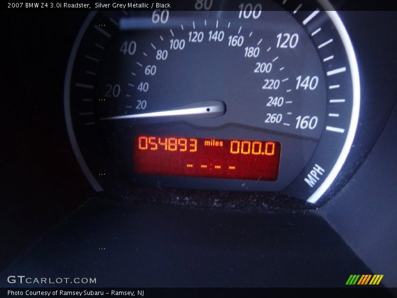 Silver Grey Metallic / Black 2007 BMW Z4 3.0i Roadster