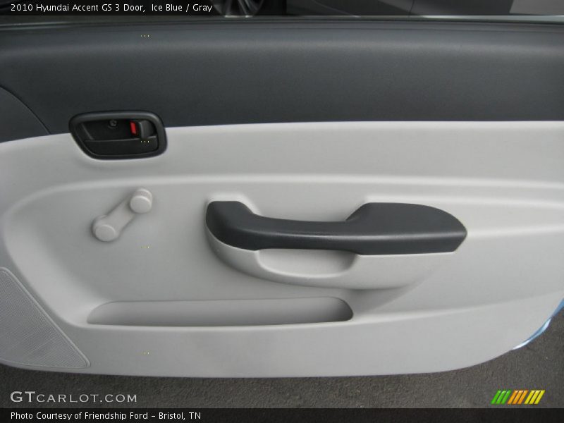 Ice Blue / Gray 2010 Hyundai Accent GS 3 Door