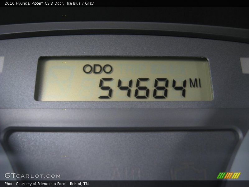 Ice Blue / Gray 2010 Hyundai Accent GS 3 Door