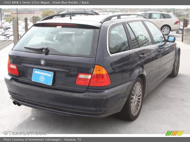 Orient Blue Metallic / Black 2002 BMW 3 Series 325xi Wagon