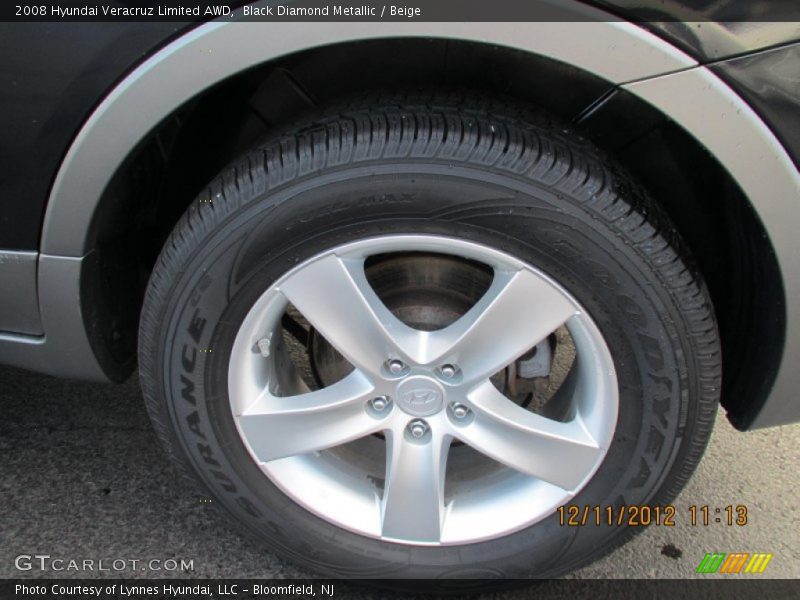 Black Diamond Metallic / Beige 2008 Hyundai Veracruz Limited AWD