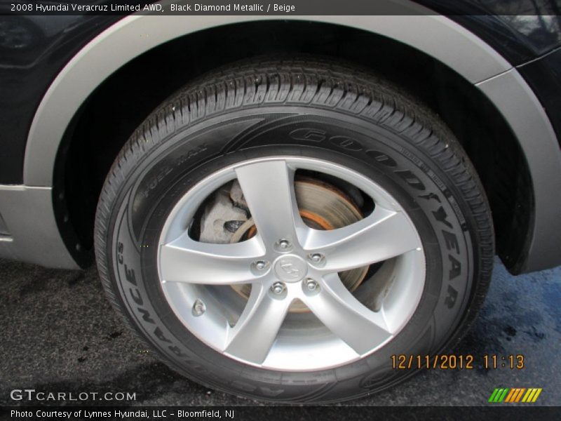 Black Diamond Metallic / Beige 2008 Hyundai Veracruz Limited AWD
