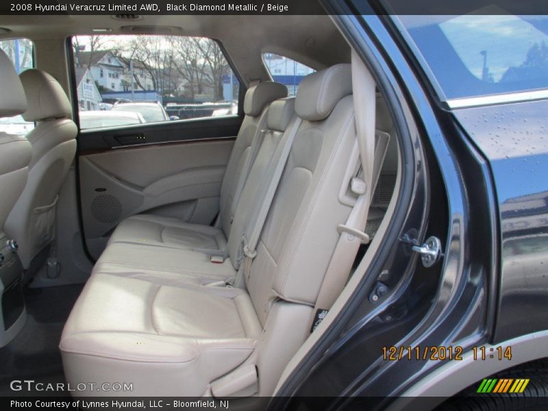Black Diamond Metallic / Beige 2008 Hyundai Veracruz Limited AWD