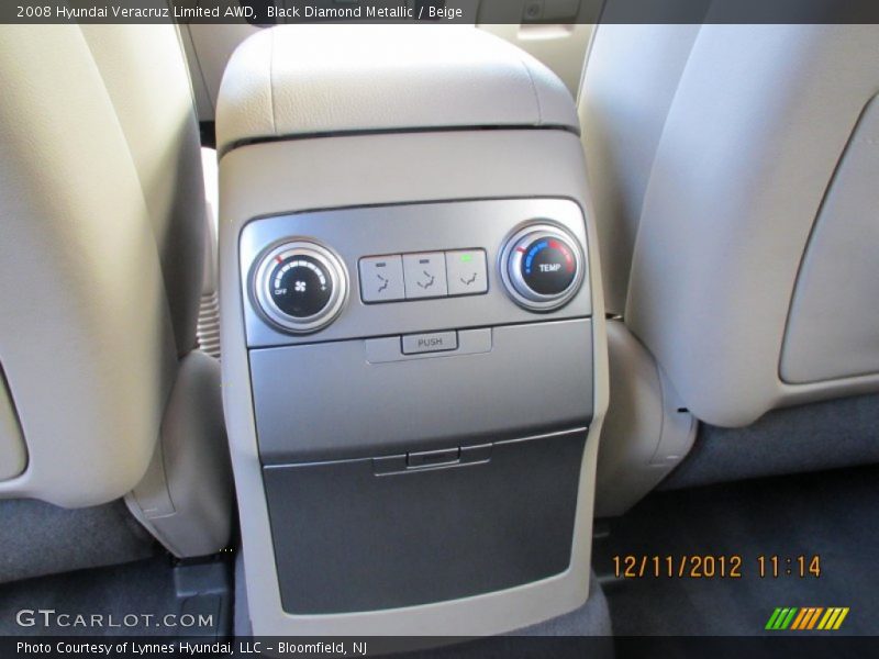 Black Diamond Metallic / Beige 2008 Hyundai Veracruz Limited AWD
