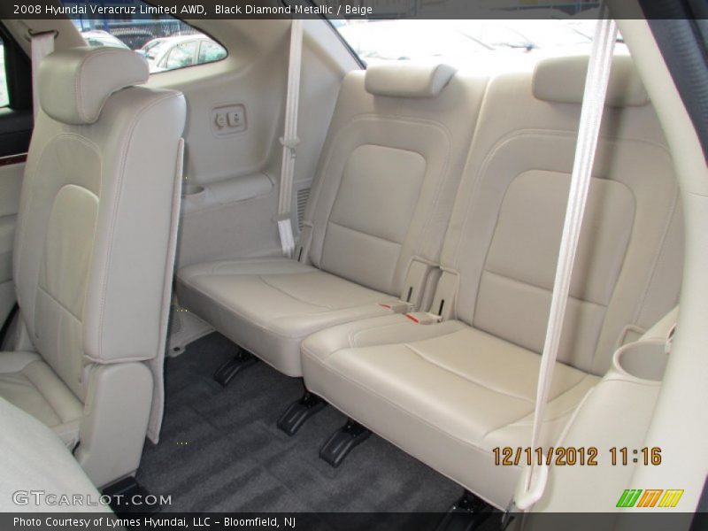 Black Diamond Metallic / Beige 2008 Hyundai Veracruz Limited AWD