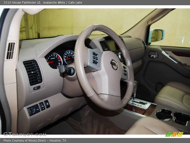 Avalanche White / Cafe Latte 2010 Nissan Pathfinder LE