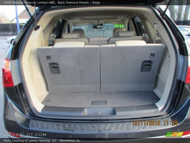Black Diamond Metallic / Beige 2008 Hyundai Veracruz Limited AWD