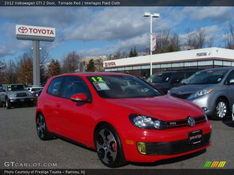 Tornado Red / Interlagos Plaid Cloth 2012 Volkswagen GTI 2 Door