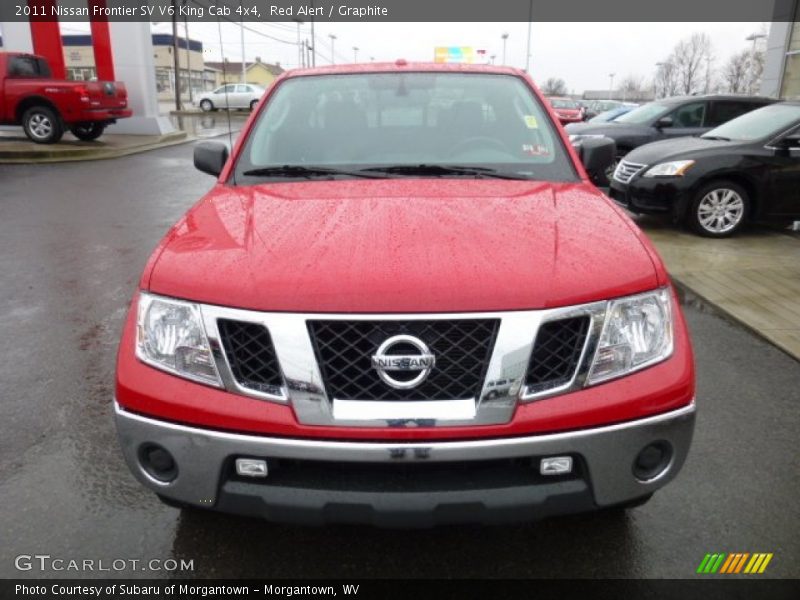 Red Alert / Graphite 2011 Nissan Frontier SV V6 King Cab 4x4