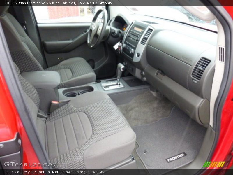 Red Alert / Graphite 2011 Nissan Frontier SV V6 King Cab 4x4
