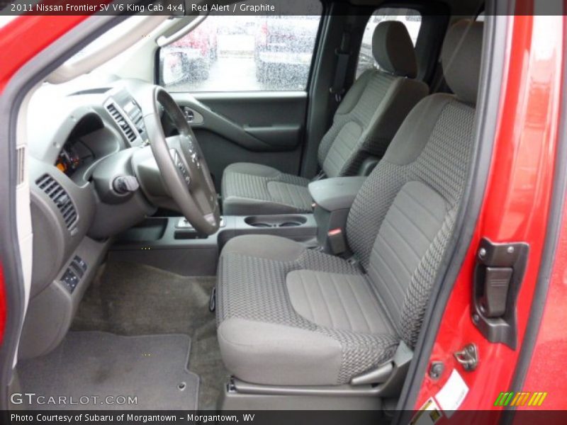 Red Alert / Graphite 2011 Nissan Frontier SV V6 King Cab 4x4