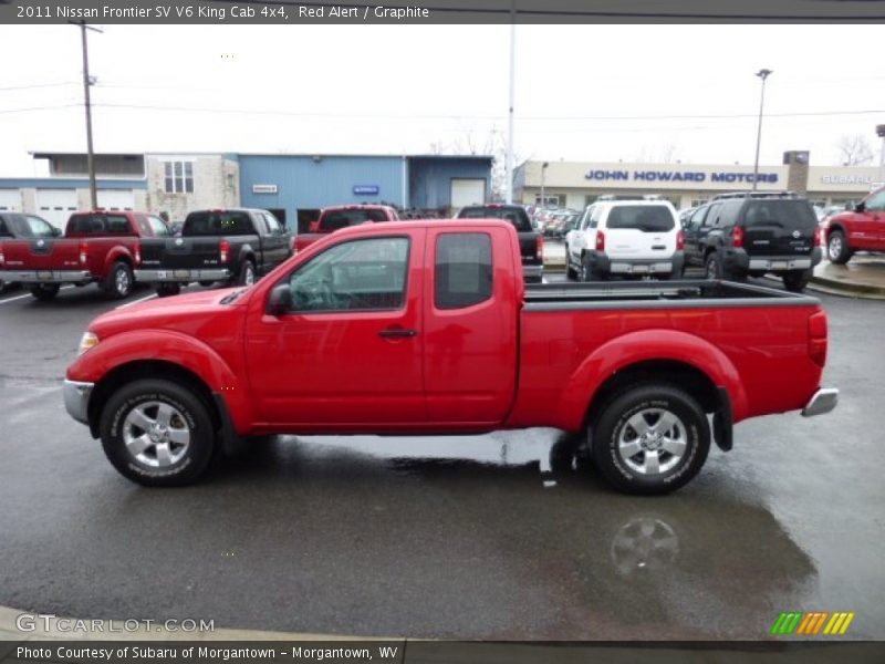 Red Alert / Graphite 2011 Nissan Frontier SV V6 King Cab 4x4