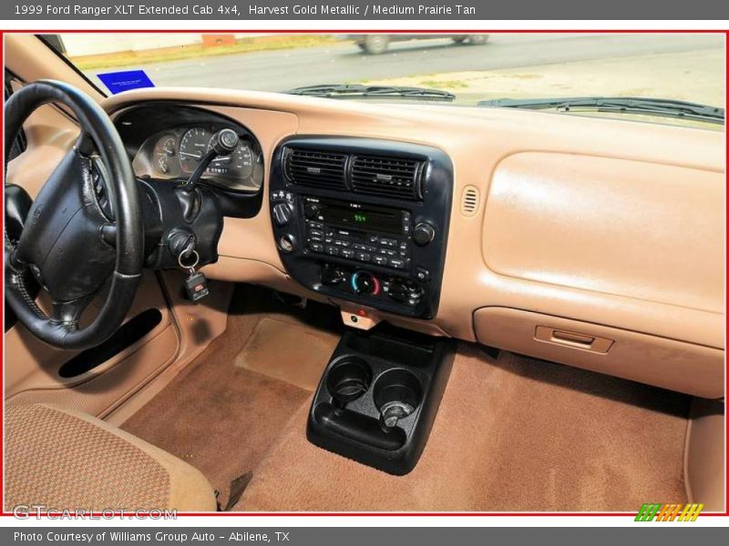 Harvest Gold Metallic / Medium Prairie Tan 1999 Ford Ranger XLT Extended Cab 4x4