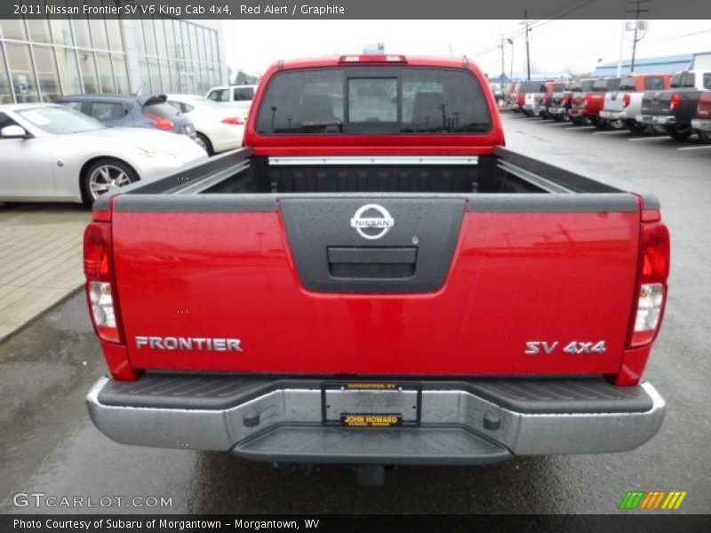 Red Alert / Graphite 2011 Nissan Frontier SV V6 King Cab 4x4