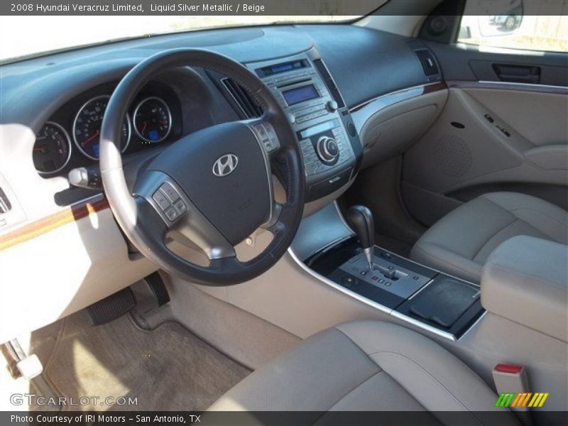 Liquid Silver Metallic / Beige 2008 Hyundai Veracruz Limited