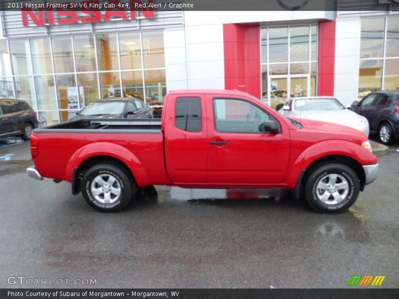 Red Alert / Graphite 2011 Nissan Frontier SV V6 King Cab 4x4