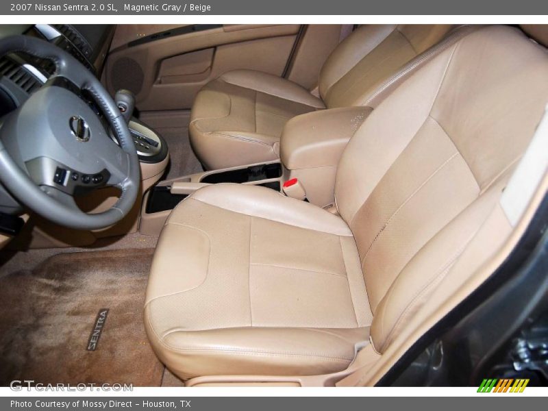 Magnetic Gray / Beige 2007 Nissan Sentra 2.0 SL