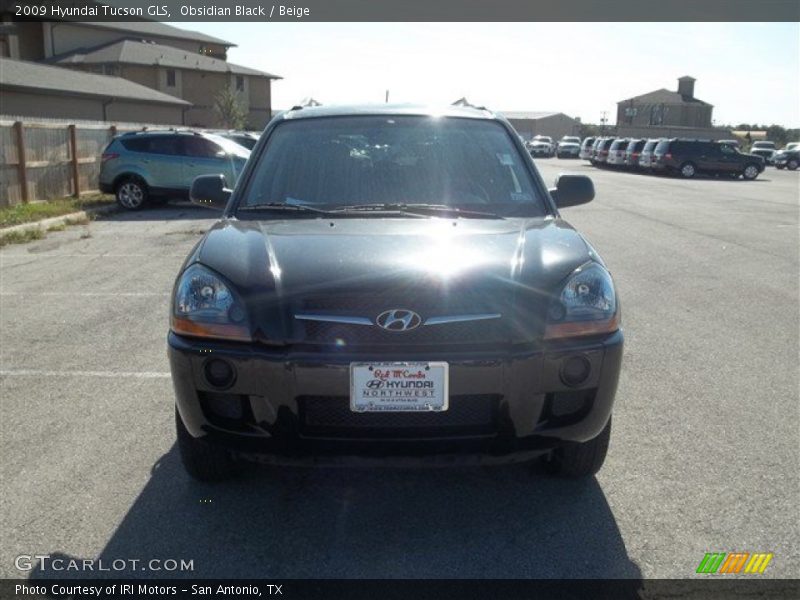 Obsidian Black / Beige 2009 Hyundai Tucson GLS