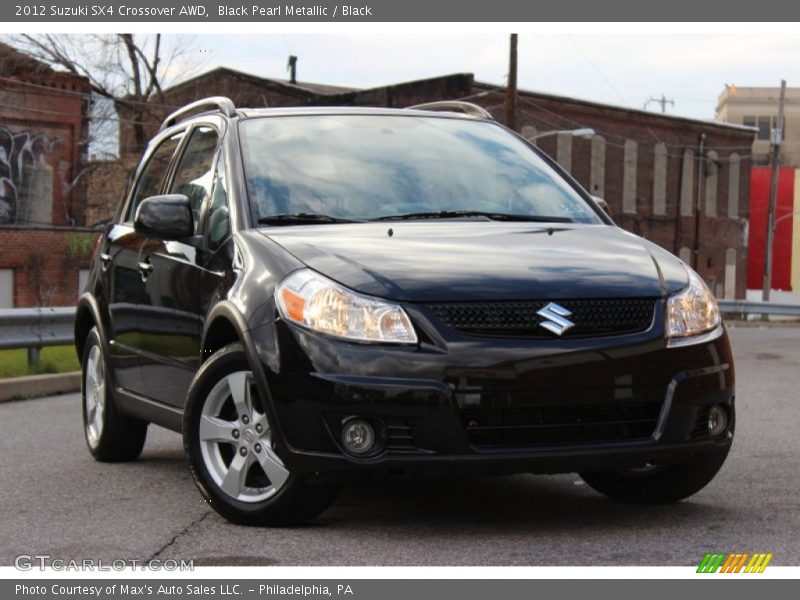 Black Pearl Metallic / Black 2012 Suzuki SX4 Crossover AWD