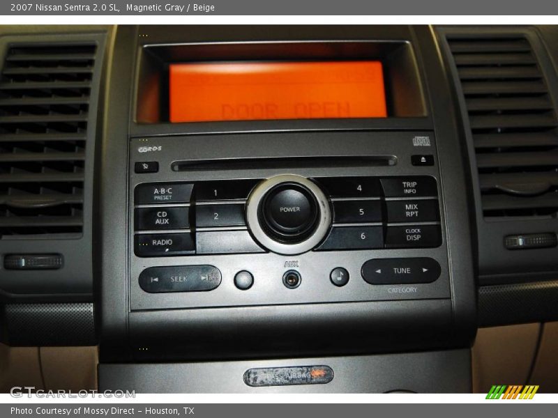 Magnetic Gray / Beige 2007 Nissan Sentra 2.0 SL