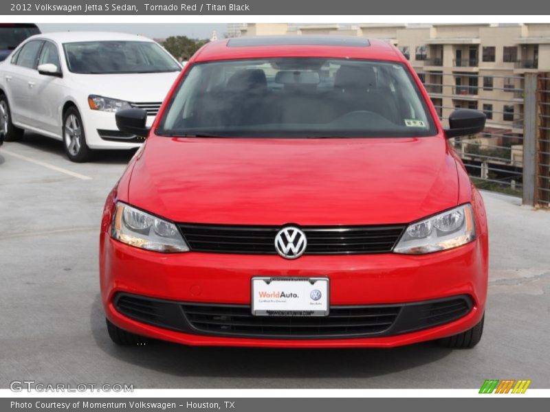 Tornado Red / Titan Black 2012 Volkswagen Jetta S Sedan